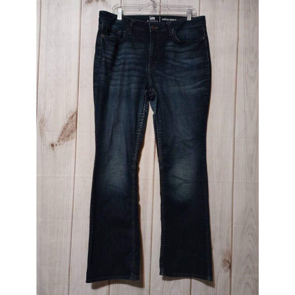 Riders by Lee Jeans Ladies 16 Dark Wash Bootcut Mid Rise‎